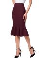 2022 New Fashion Women's Causal Mermaid Hips-Wrapped Pencil Skirt Fishtail Skirt Slim High Waist A-line Dress XS-8XL. 