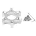 70mm Steering Wheel Adapter Plate for Thrustmaster T300RS -Ferrari 599 P310/R383 14 Inch Steering Wheel Silver. 