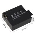 900mAh SJ4000 Bateria Battery + Charger For SJCAM SJ5000 WIFI SJ7000 SJ8000 SJ4000WIFI SJ6000 EKEN H9R M10 4K H3 H8 H9 PG900. 
