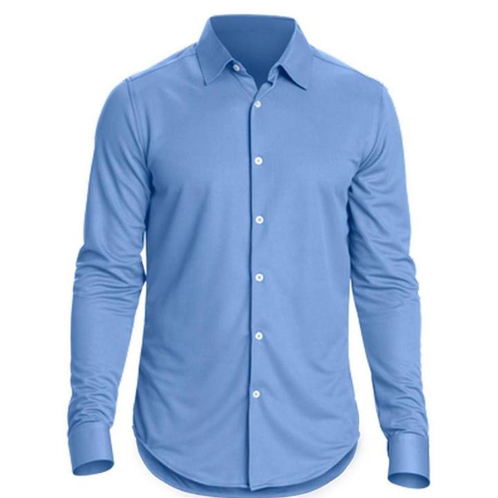 Sky Blue Long Sleeve Formal Shirt for Men