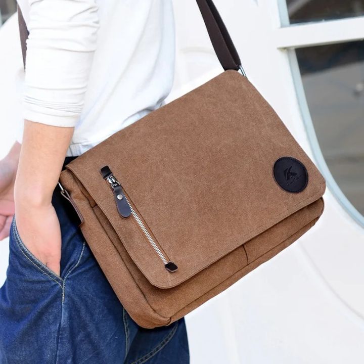 Weysfor%20Fashion%20Solid%20Canvas%20Messenger%20Satchel%20Bags%20Buckle%20Casual%20Portable%20Shoulder%20Bag%20Korean%20Trend%20Simple%20Pack%20For%20Men%20-%20Image%204