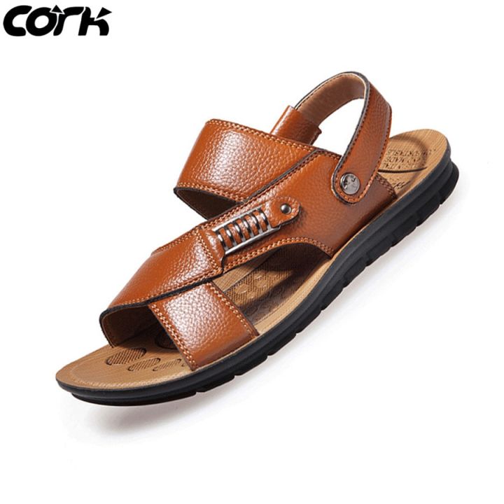Cork%20Men%20Sandals%20Summer%20%20Leather%20Roman%20Sandals%20Male%20Casual%20Shoes%20Beach%20Flip%20Flops%20Men%20Fashion%20Outdoor%20Slippers%20Shoes%20-%20Image%205