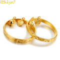 【Beiver Jewelry Store  】Ethlyn 2pcs/lot Dubai Gold Bangle for Girls/Baby/Kids Charm Bells Lucky Jewelry Child Christmas Gifts B133. 