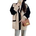 Korean Style Soft Glutinous Coat Women's Knitted Cardigan Idle Style Loose Sweater Coat Women's plus Size Fall Winter Fashion. 