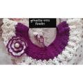 Crochet/ kushikatar neck for 3 month to 10 year baby girl. 