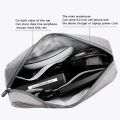 2PCS Storage Bag Multifunctional Storage Bag for Laptop Adapter Bank Data Cable Charger, Black & Gray. 