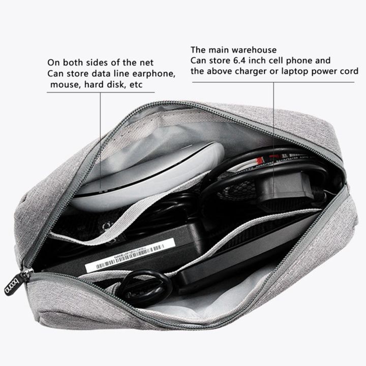 2PCS%20Storage%20Bag%20Multifunctional%20Storage%20Bag%20for%20Laptop%20Adapter%20Bank%20Data%20Cable%20Charger,%20Black%20&%20Gray%20-%20Image%204
