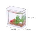 1Pc 1:12 Dollhouse Miniature Fish Tank Simulation Aquarium Home Decor Toy Doll House Accessories.