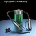 ZT Plus RE-NY060 New Wireless Neckband 200 Long Battery Life with LED Display TF Card Slot  Noise Cancelling Headphone. 