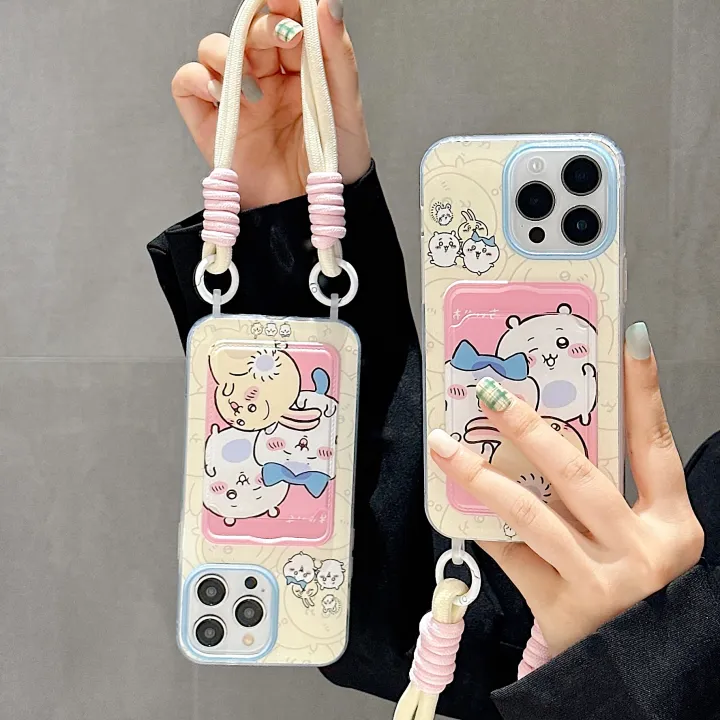 Olige%20%20Case%20%20For%20iPhone%2011%2012%2013%2014%2015%20Pro%20Max%20Anime%20cartoon%20small%20animals%20and%20cute%20Giekawa%20creative%20insertable%20Kaka%20bag%20with%20wrist%20strap%20phone%20case%20back%20cover%20-%20Image%205