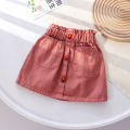 Summer Girls Denim Skirts Korean 2024 New Fashion Children Jeans Skirt Casual Loose Short Skirt for Baby 1-8years Clothing. 