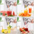 Manual Hand Press Juicer Squizer Domestic Fruit Juice Extractor Fruit Juice Machine-Durable and Portable and Easy to Use. 