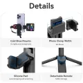 Ulanzi JJ02 Extendable Grip Phone Tripod with Remote Selfie Stick Tripod for Phone Vertical Horizontal Vlog Video. 