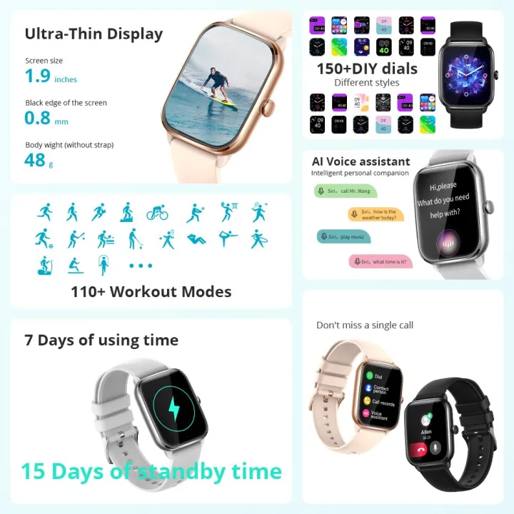 COLMI%20C61%20Smartwatch%201.9%20Inch%20Full%20Screen%20Bluetooth%20Calling%20Heart%20Rate%20Sleep%20Monitor%20100%20Sport%20Models%20Smart%20Watch%20For%20Men%20Women%20-%20Image%202