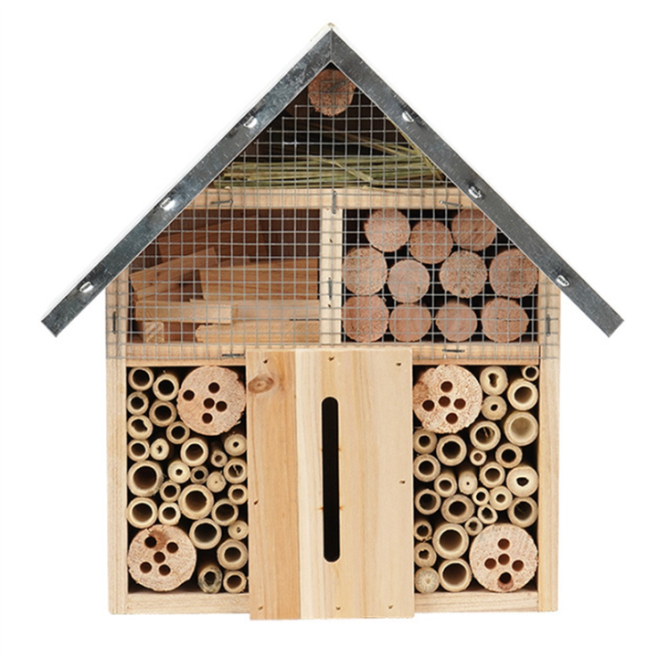 Wood Insect Hotel Natural Wood Insect House Bee Butterfly Ladybug ...