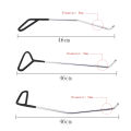 LI Paintless Dent Repair Tools, Manganese Steel Auto Body Dent Repair Hook Robs Removal Tools With Replaceable Heads For Car Body Hail Damage Dent Repair. 