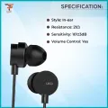 UiiSii HM16 Metal Bass Headphones / UiiSii HM13 In-Ear Earphone with Headphone Pouch - Headphone.