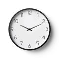 Minimalistic White Wall Clock with Black Numbers |  Mordern Classic White Wall Clock with Black Numbers. 