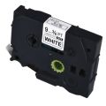 5Pcs Tze-221 9Mm Black on White Tze221 Tz221 Tze 221 Tz Tape for Brother P-Touch Label Maker Printer Laminated Ribbons , 9mm Label Tapes - Black.