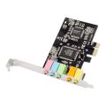 PCIe Sound Card PCI-E X1 CMI8738 Chip 32/64 Bit Sound Card Stereo 5.1 Channel Desktop Built-in Sound Card for PC. 