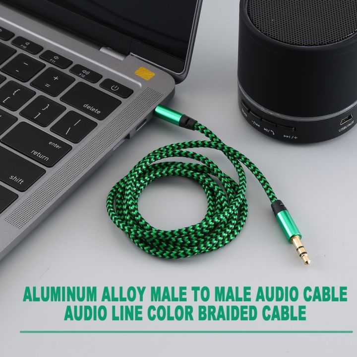 Aluminum%20Alloy%20Male%20To%20Male%20Audio%20Cable%20Audio%20Line%20Color%20Braided%20Cable%20-%20Image%209