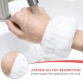 Face Wash Wristband Set Women's Headband Wristbands Absorbent Waterproof Wristbands Makeup Face Wash Hair Bands.