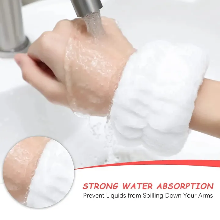 Face%20Wash%20Wristband%20Set%20Women's%20Headband%20Wristbands%20Absorbent%20Waterproof%20Wristbands%20Makeup%20Face%20Wash%20Hair%20Bands%20-%20Image%205