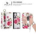 POLA Flower Multi-functional Zipper Wallet Leather Phone Case For Samsung Galaxy S22+ 5G/Samsung Galaxy S24 Ultra 5G/Samsung Galaxy S22 5G/Samsung Galaxy S24 5G/Samsung Galaxy S22 Ultra 5G/Samsung Galaxy S23 5G/Samsung G. 