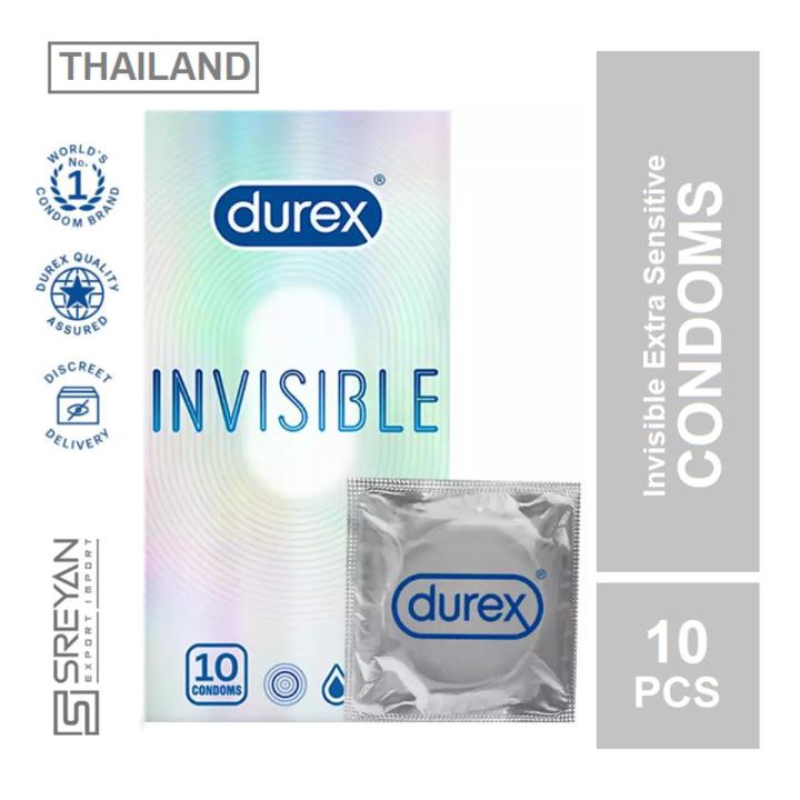 Durex Invisible Super Ultra Thin Condoms - 10pcs Pack(Thailand) - Condom