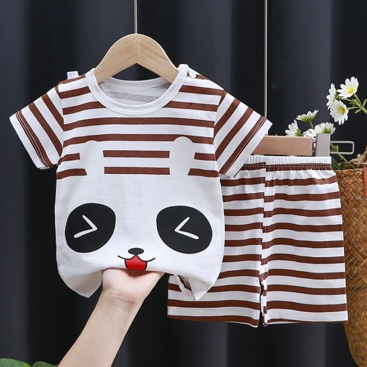 0%201%202%203%204%20Years%20Old%20Kids%20Short%20Sleeve%20Suits%20Brand%20Summer%20Clothing%20Children%20T-shirt%20Two%20Piece%20Set%20Pure%20Cotton%20Cartoon%20Baby%20Outfit%20-%20Image%206