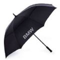 BMW Printed Non Foldable Umbrella - Black. 