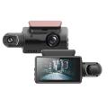 DashCam 3 Lens DashCam Front Rear Interior Dash Camera Front Dual Night 1080P Auto And Vehicle Camera DVR Car DVR Cam Camera Cameras Interior Car Vehicle WIFI Dash Cam Rear Dash With.