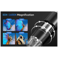 Upgrade 2.4 Inch Digital Microscope 1600X Magnification Coin Microscope with 8 LEDs Soldering Microscope for Repair.