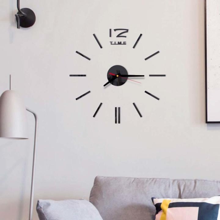 Clock%20Mirror%20Wall%20Stickers%20Fashion%20Living%20Room%20Watch%20DIY%20Home%20Decoration%20Clocks%20Sticker%20reloj%20de%20pared%202023%20New%203D%20Wall%20-%20Image%205