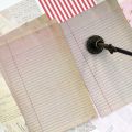 6 Pcs Vintage Lined Letterhead Letter Paper Set.