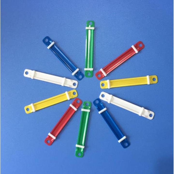 Paper Fasteners Color Colorful 8cm Plastic Paper Fasteners -- 10 Pieces | Daraz.com.bd