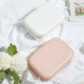 Leather Jewelry Organizer Box Portable Jewellery Storage Holder For Ring Earrings Necklace Bracelet Travel Organizer Case PU. 
