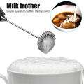 Mini Portable Milk Frother Electric Coffee Foamer Handheld Mixer Egg Beater Cappuccino Stirrer Blenders Home Kitchen Whisk Tool.