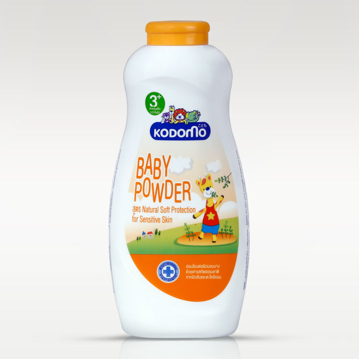 Kodomo Baby Powder Natural Soft Protection - 180g (Age 3+) Thainand