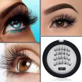 2 Pair 3D Magnetic False Eyelashes Reusable Magnetic Eyelashes With 4 Magnetic Lashes Natural Eyelash Extension Makeup Tools.