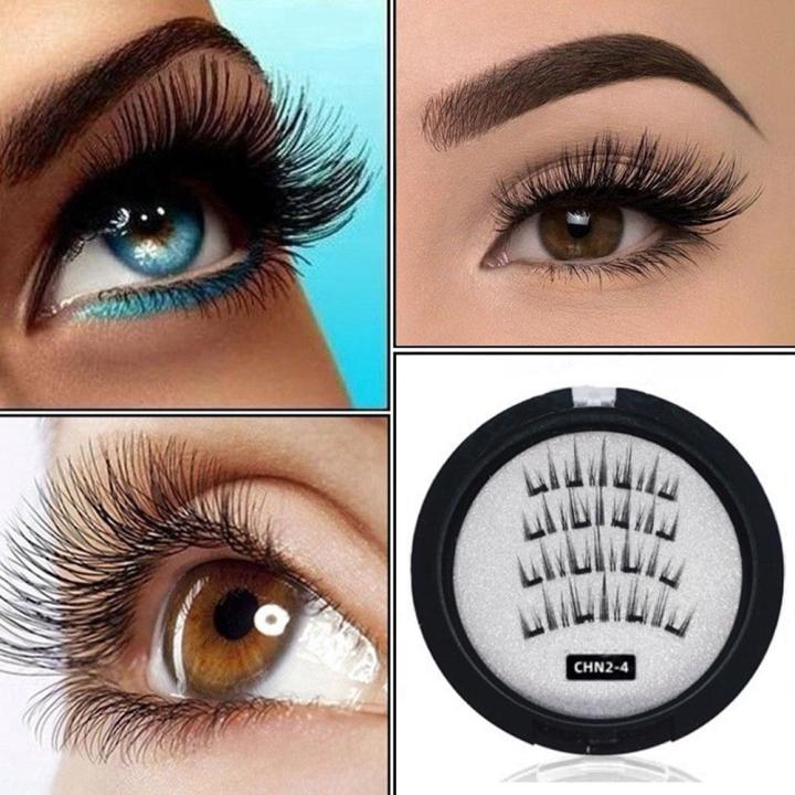 2%20Pair%203D%20Magnetic%20False%20Eyelashes%20Reusable%20Magnetic%20Eyelashes%20With%204%20Magnetic%20Lashes%20Natural%20Eyelash%20Extension%20Makeup%20Tools%20-%20Image%203