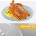 9.6 Inch Microwave Plate Spare Microwave Dish Durable Universal Microwave Turntable Glass Plates Round Replacement Plate. 