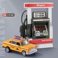Children's Gas Station Toy Simulation Car Swiping Card Automatic Gas Dispenser.