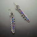 Drop Earrings Fine Workmanship Wave Edge Long Women Earrings. 