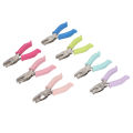 Single Hole Paper Puncher Multifunctional 7Pcs Easy To Use Single Hole Puncher Colorful for Label Clothing Ticket Scrapbook. 