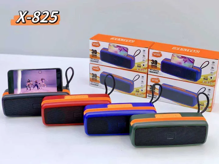 X-825%20Bluetooth,%20USB,%20TF%20Card%20&%20FM%20Radio%20Supported%203D%20Sound%20Loud%20&%20Clear%20HiFi%20Audio%2010W%20Wireless%20Speaker%20-%20Image%206
