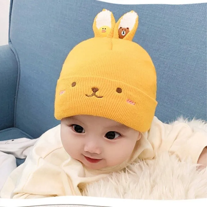 Cute%20Cartoon%20Baby%20Beanie%20Cap%20Solid%20Color%20Rabbit%20Ears%20Knitted%20Hat%20for%20Infant%20Boy%20Girl%20Autumn%20Winter%20Warm%20Toddler%20Kids%20Bonnet%20-%20Image%207