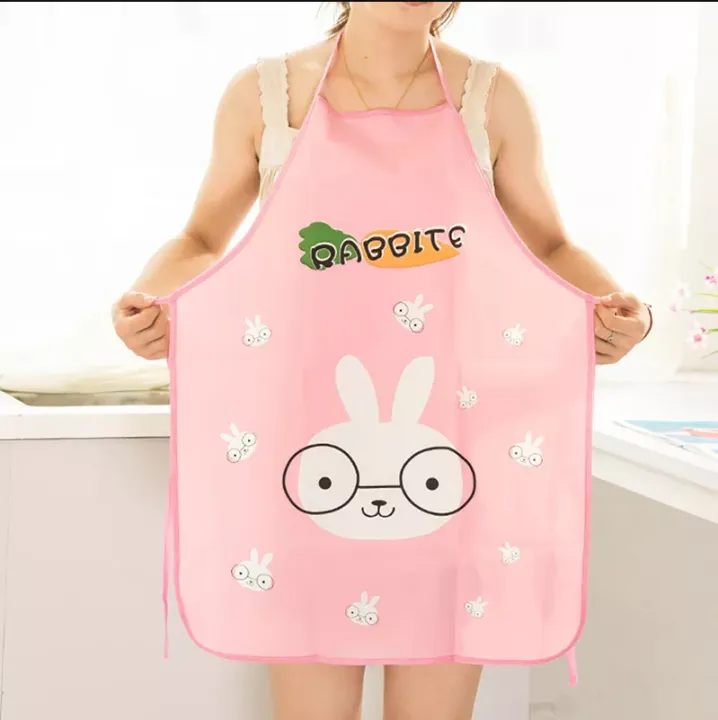 PVC Oil Proof wipeable waterproof kitchen Apron | Daraz.com.bd