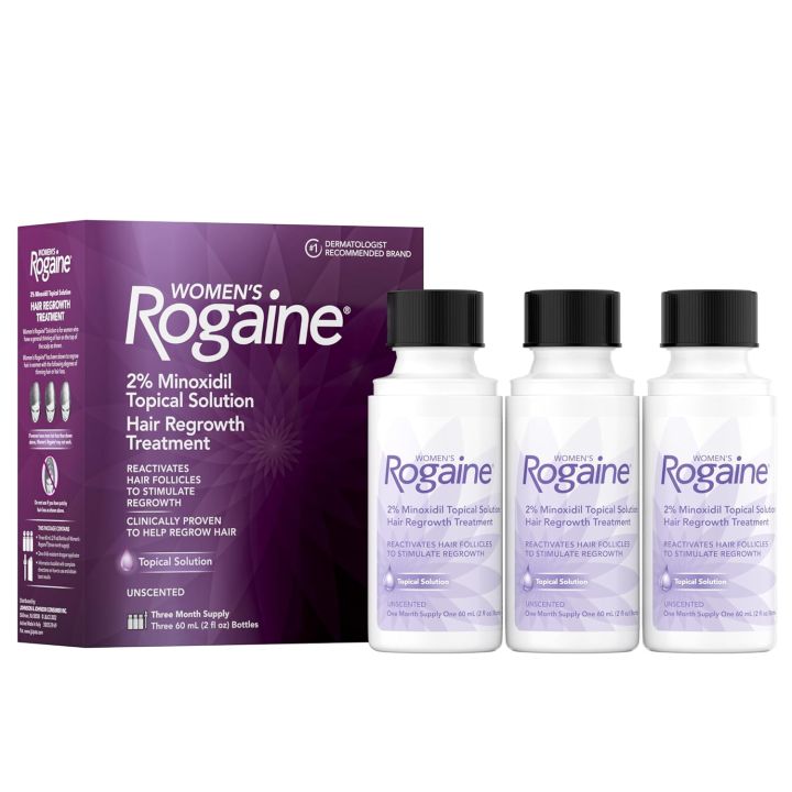 Rogaine Women Minoxidil Hair Regrowth Solution 2 % 60*3 ML
