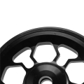 2X Folding Bike Easy Wheel for Aluminum Alloy Easywheel Ultralight Sealed Bearing Push Wheels ,Black. 